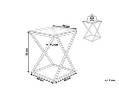 Glass Top Side Table Gold BEVERLY -Cheap Furniture Store undef src sa picid 815117 type whitesh image