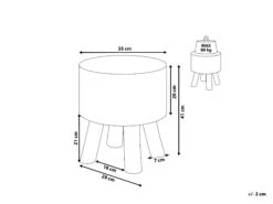 Teak Wood Side Table TULITA -Cheap Furniture Store undef src sa picid 815146 type whitesh image