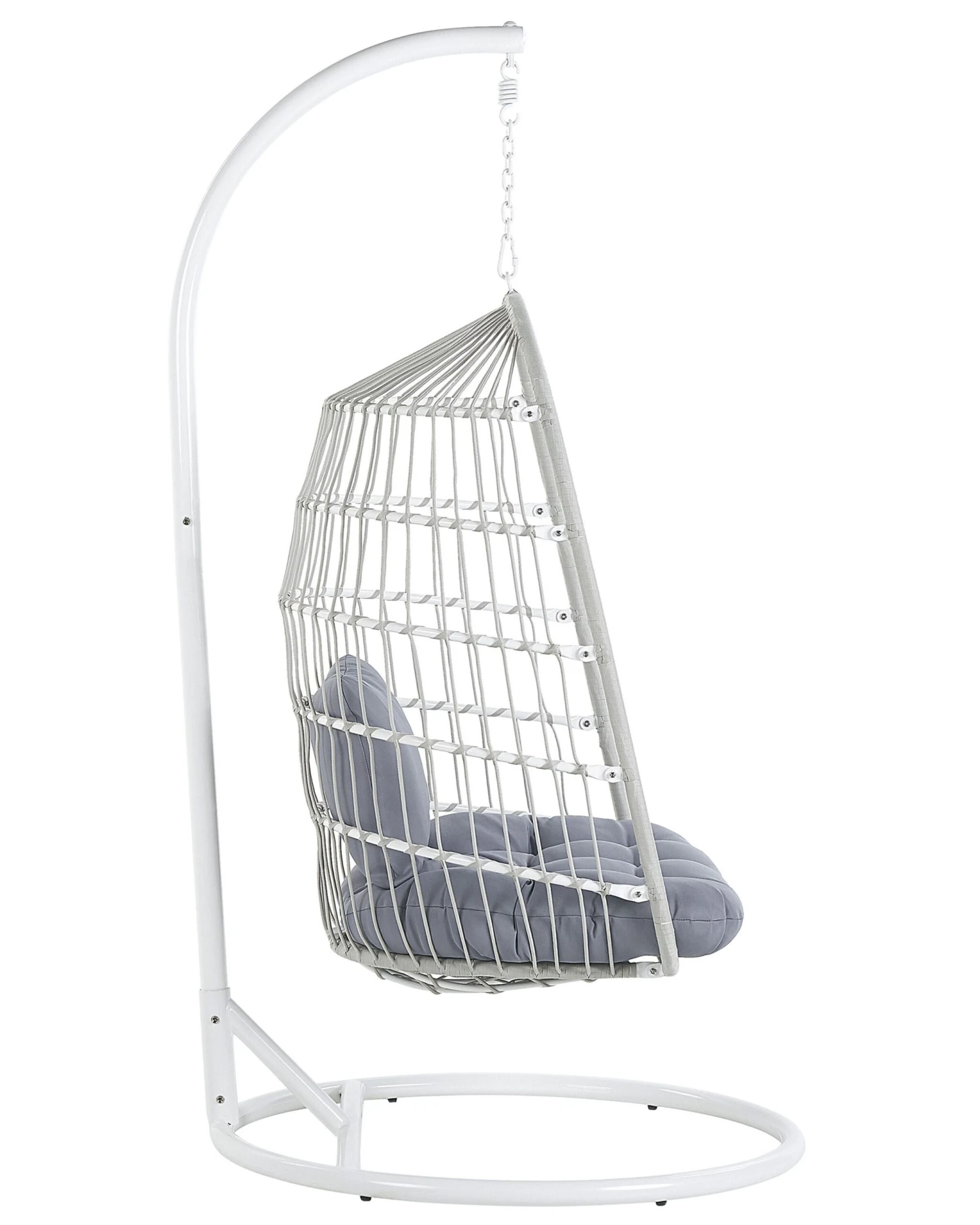 Hanging Chair With Stand White ALLERA - Image 6