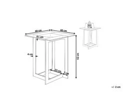 Glass Top Side Table Gold CRYSTAL -Cheap Furniture Store undef src sa picid 815300 type whitesh image