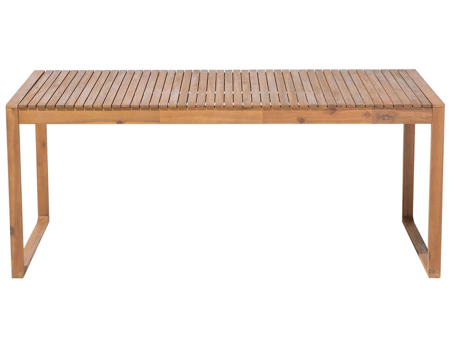 6 Seater Acacia Wood Garden Dining Set With Blue Cushions SASSARI - Image 4