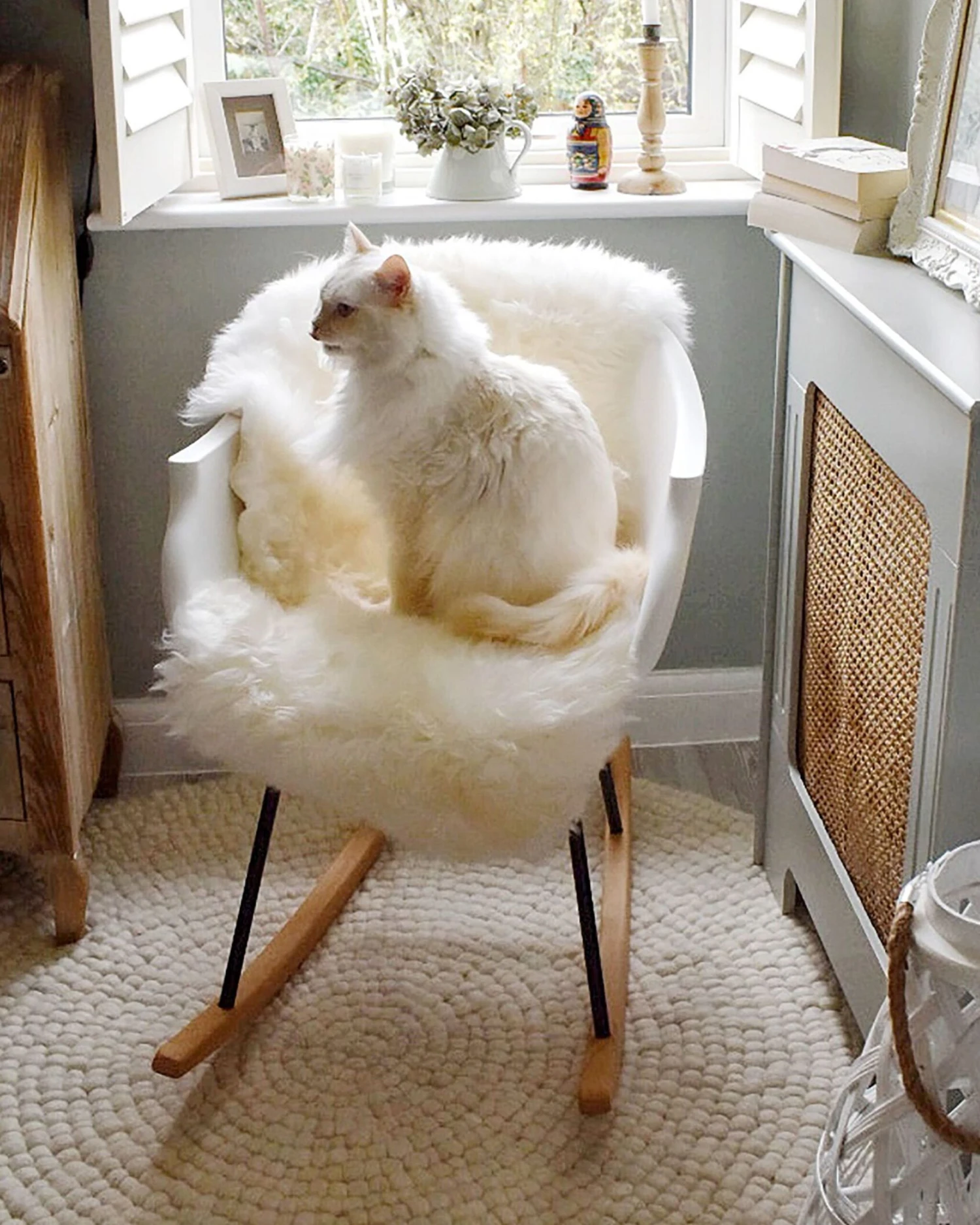 Rocking Chair White HARMONY - Image 5