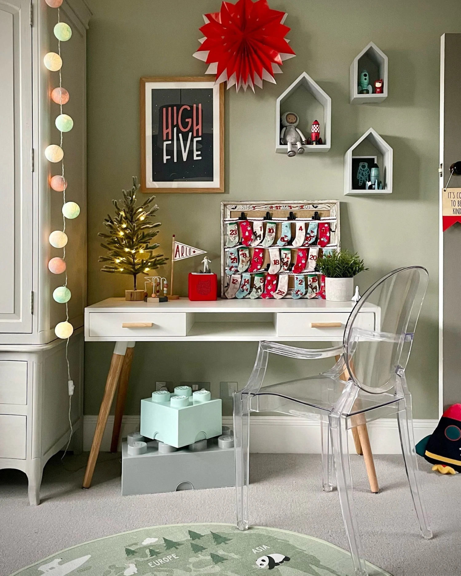 Dressing Table / 2 Drawer Home Office Desk With Shelf 120 X 45 Cm White FRISCO 6 Dressing Table / 2 Drawer Home Office Desk With Shelf 120 X 45 Cm White FRISCO - Image 4