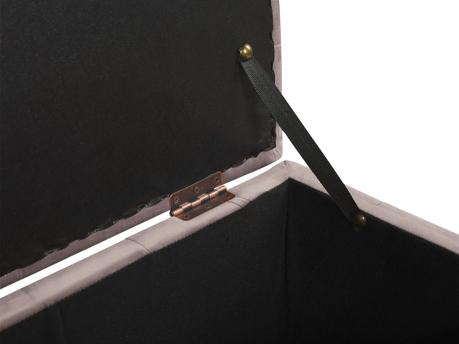 Velvet Storage Ottoman Pink MICHIGAN - Image 5