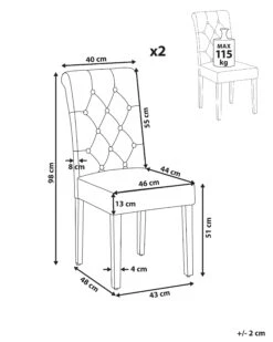 Set Of 2 Fabric Dining Chairs Grey VELVA -Cheap Furniture Store undef src sa picid 816645 type whitesh image