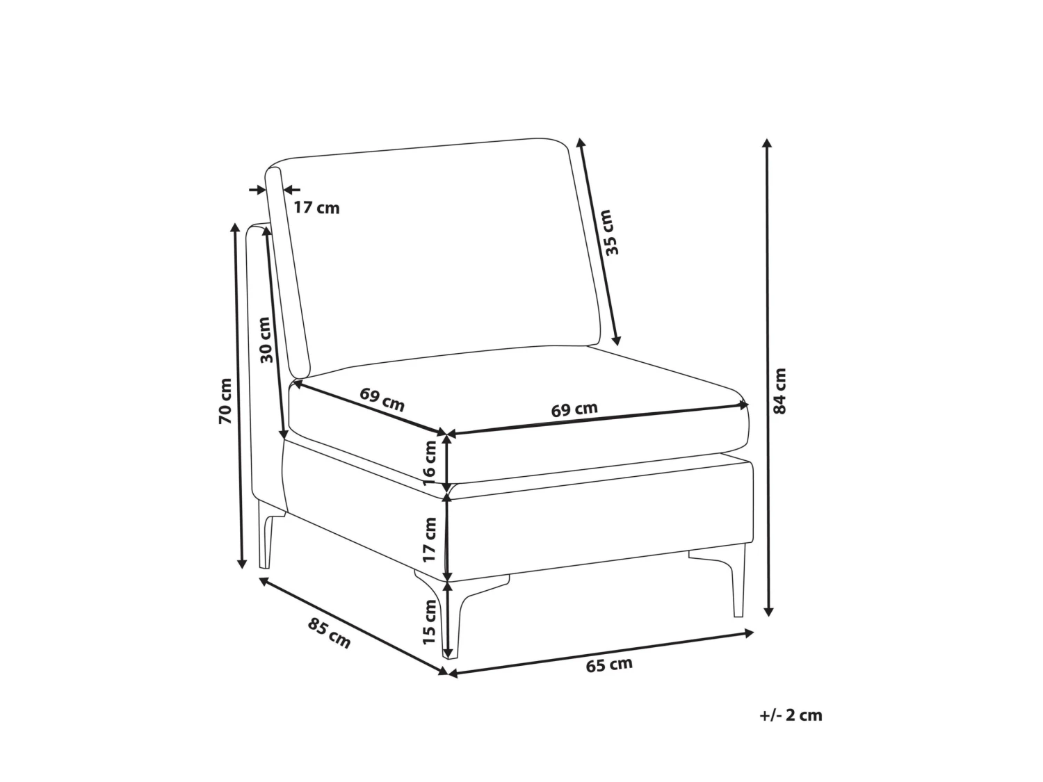 Velvet 1-Seat Section Green EVJA - Image 10