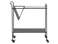 Metal Kitchen Trolley Black ALAMO -Cheap Furniture Store undef src sa picid 818025 type whitesh image