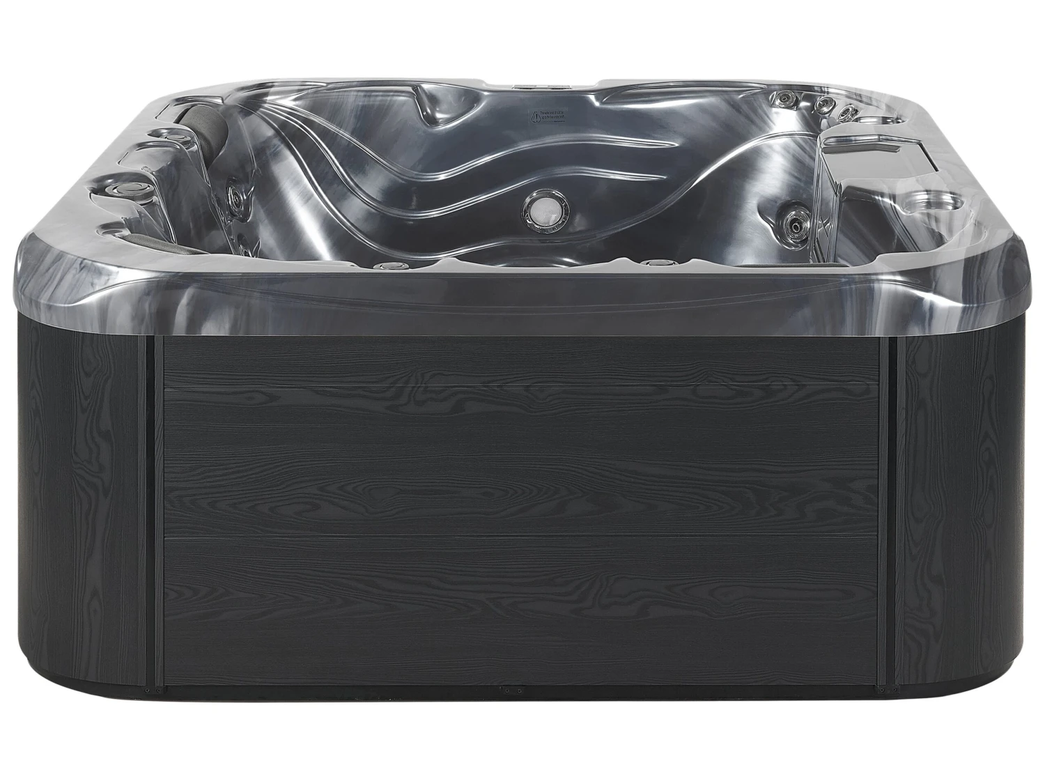 Square Hot Tub With LED Grey LASTARRIA 9 Square Hot Tub With LED Grey LASTARRIA - Image 7