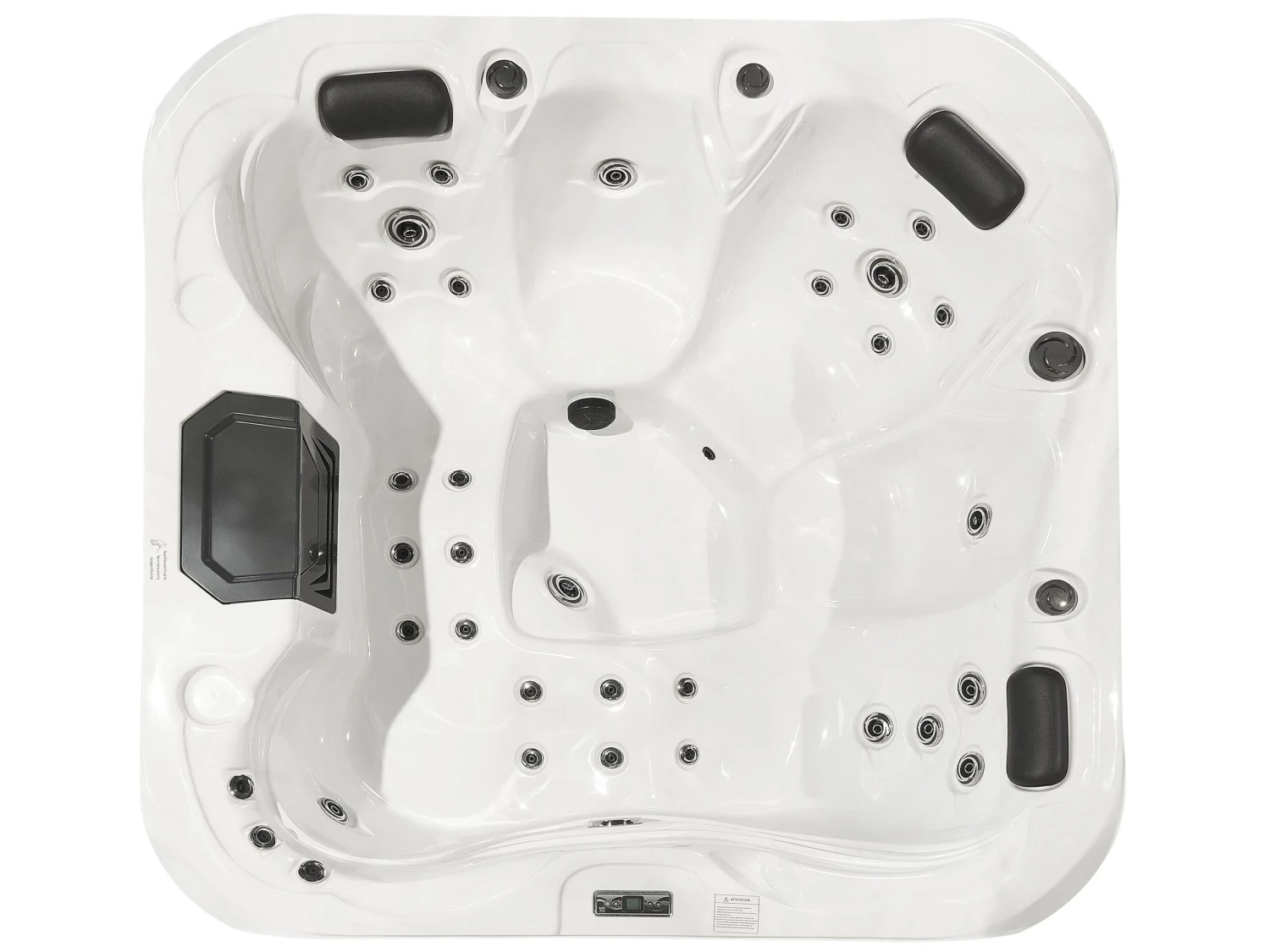 Square Hot Tub With LED White LASTARRIA 8 Square Hot Tub With LED White LASTARRIA - Image 6