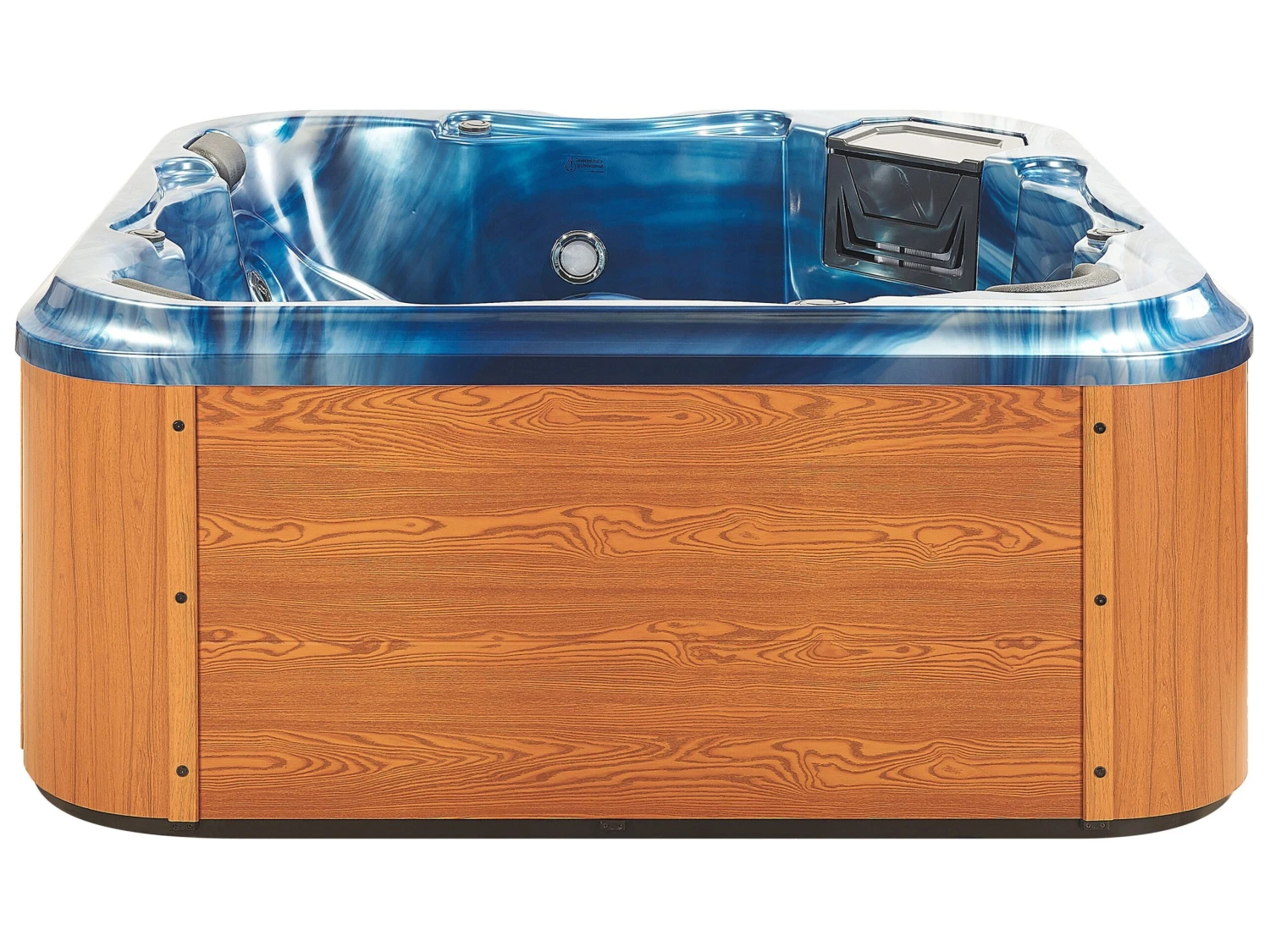 Square Hot Tub With LED Blue TULAROSA - Image 7