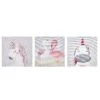 Set Of 3 Animals Canvas Art Prints 30 X 30 Cm Grey And Pink TIMIA -Cheap Furniture Store undef src sa picid 819752 type whitesh image