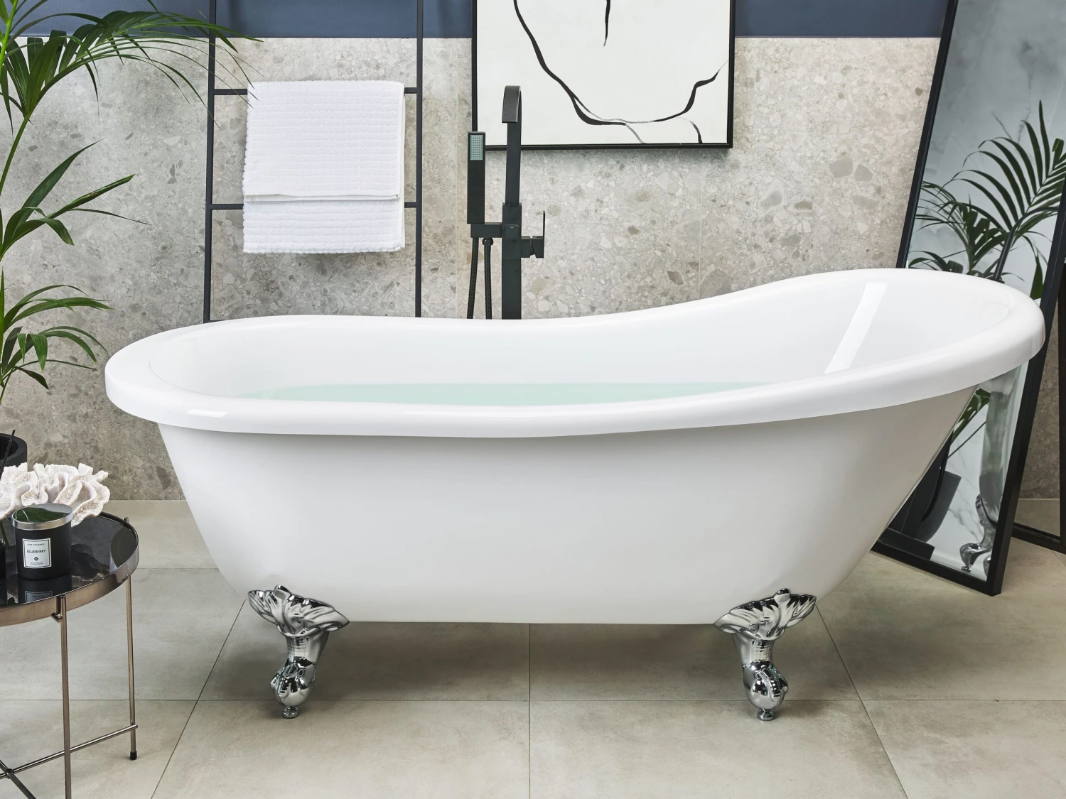 Freestanding Bath White CAYMAN Various Sizes - Image 3