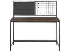 Home Office Desk 118 X 60 Cm Dark Wood With Black VINCE -Cheap Furniture Store undef src sa picid 821445 type whitesh image