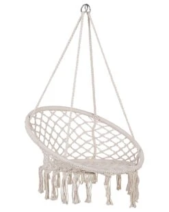 Macrame Hanging Chair White GABELLA -Cheap Furniture Store undef src sa picid 821561 type whitesh image