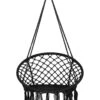 Macrame Hanging Chair Black GABELLA -Cheap Furniture Store undef src sa picid 821567 type whitesh image