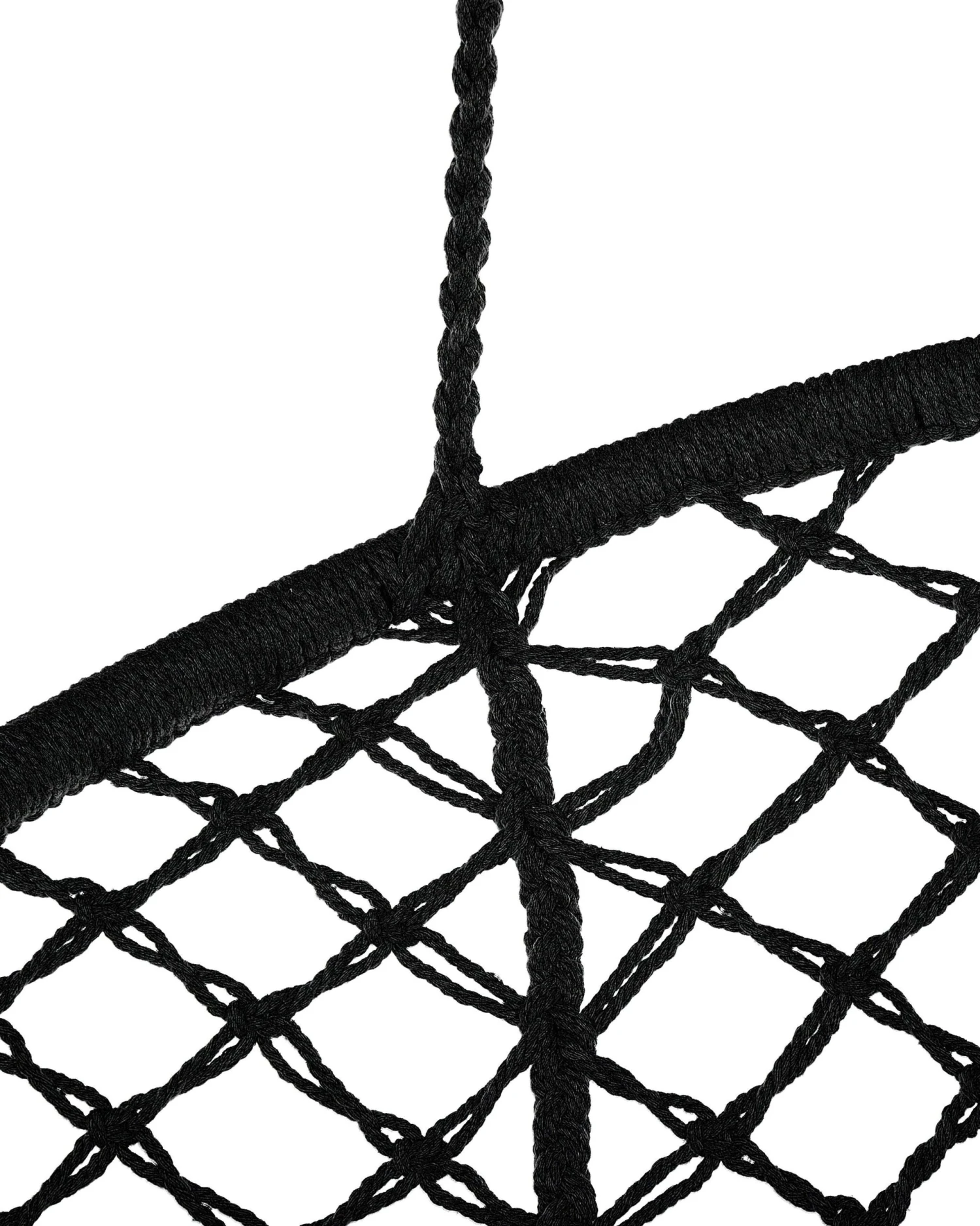Macrame Hanging Chair Black GABELLA - Image 7