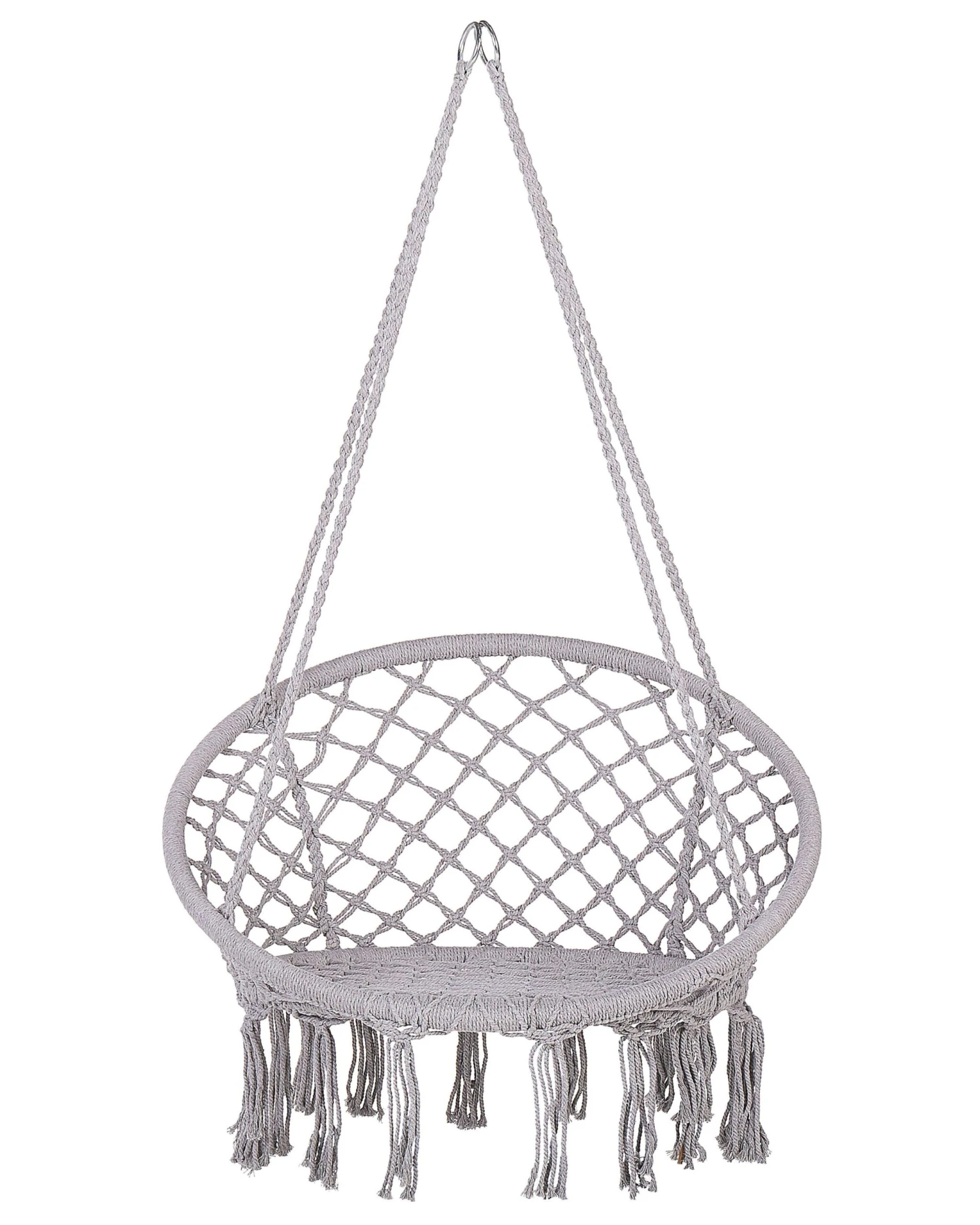 Macrame Hanging Chair Grey GABELLA