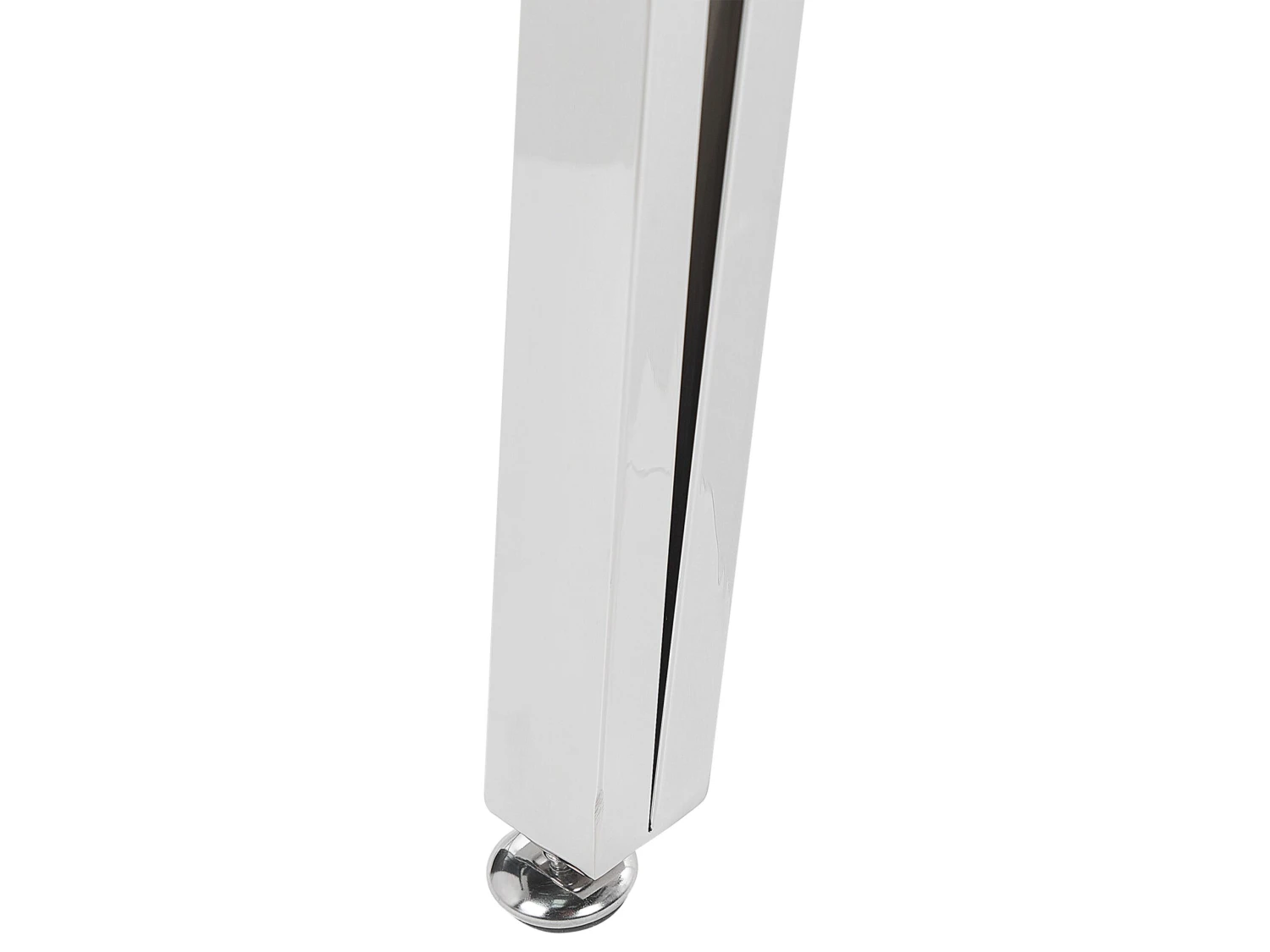 Dining Table 120 X 70 Cm Marble Effect With Silver GREYTON - Image 5