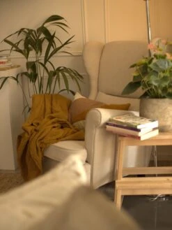 Fabric Wingback Chair Light Beige ABSON -Cheap Furniture Store undef src sa picid 822765 type whitesh image