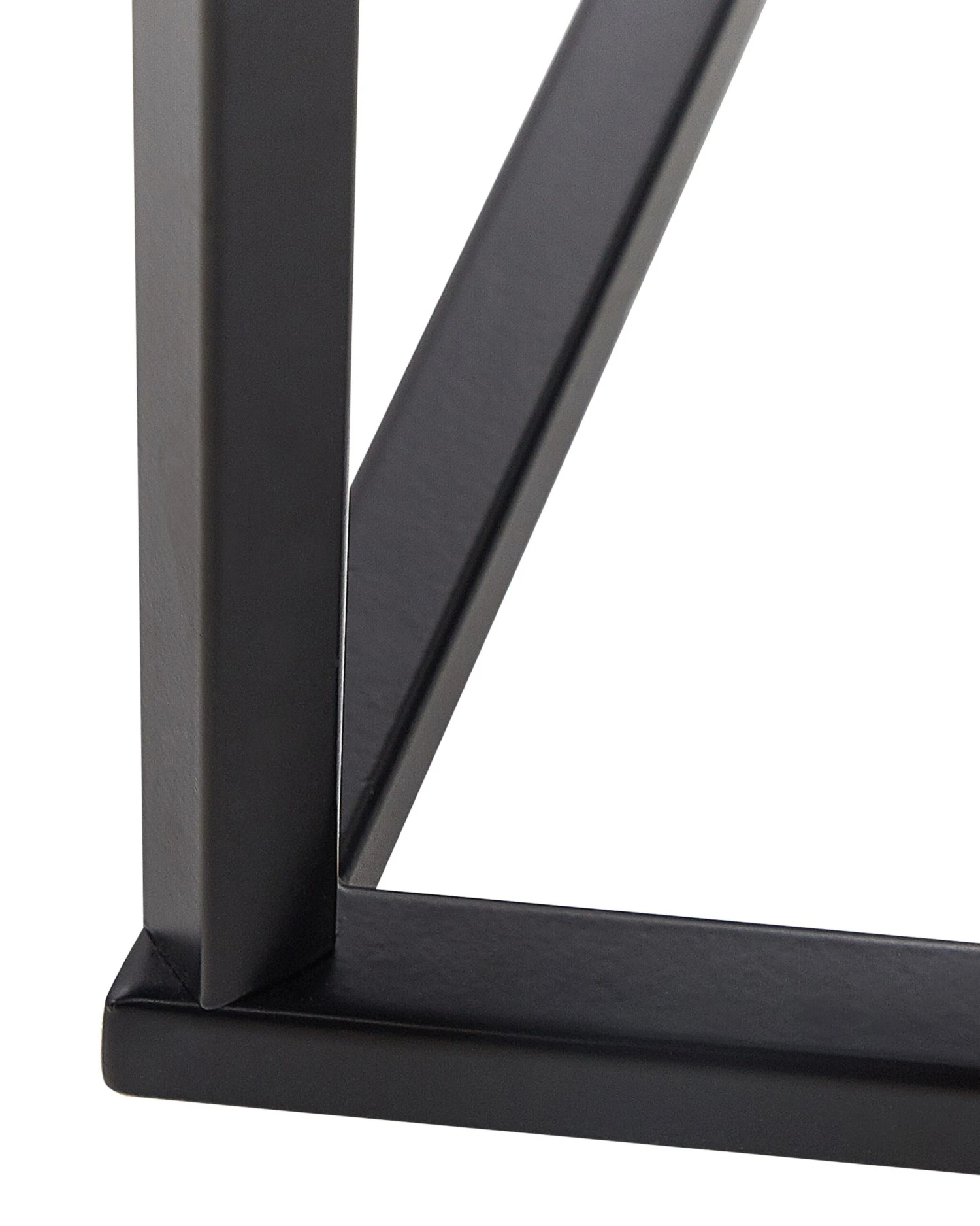 Glass Top Console Table Marble Effect White With Black PERRIN 7 Glass Top Console Table Marble Effect White With Black PERRIN - Image 5