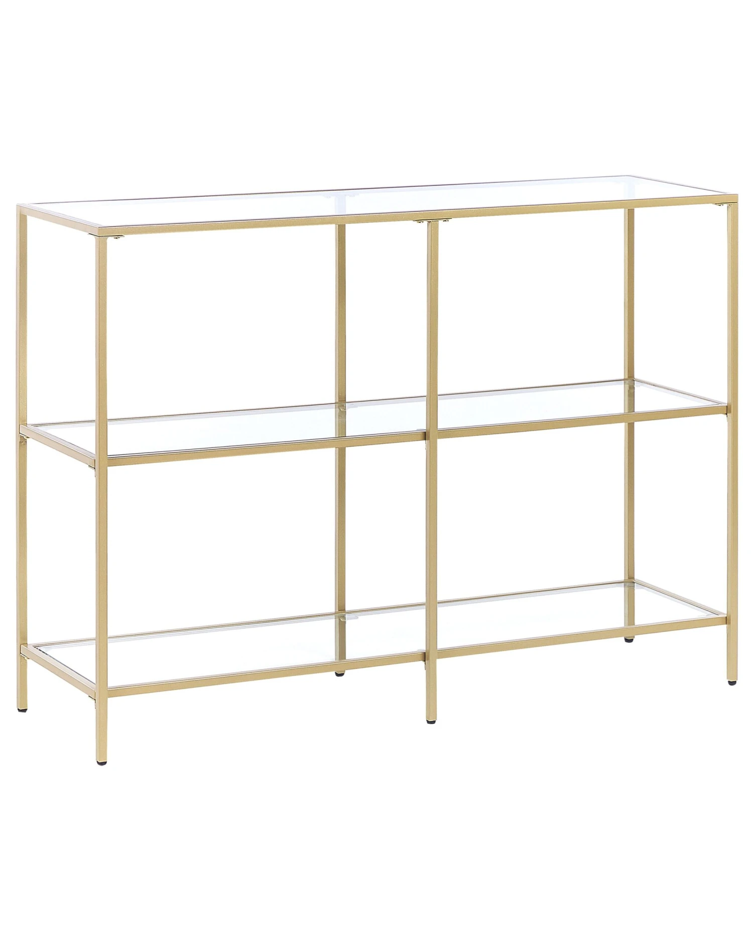 Glass Top Console Table Gold ORETTA