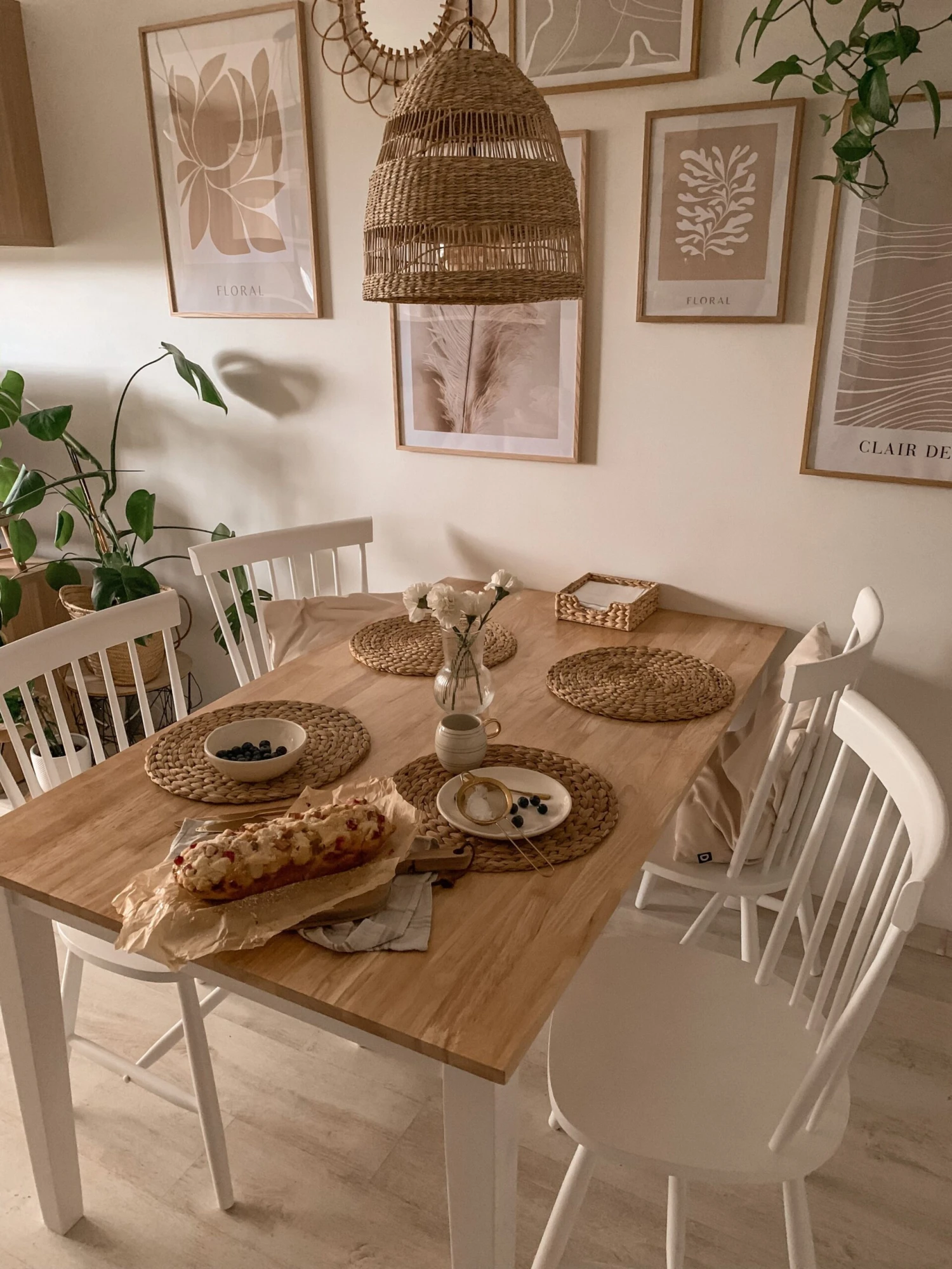 Set Of 2 Wooden Dining Chairs White BURGES - Image 5