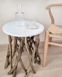 Accent Side Table HOUMA -Cheap Furniture Store undef src sa picid 824405 type whitesh image