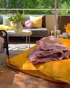 Large Bean Bag 140 X 180 Cm Yellow FUZZY -Cheap Furniture Store undef src sa picid 824842 type whitesh image