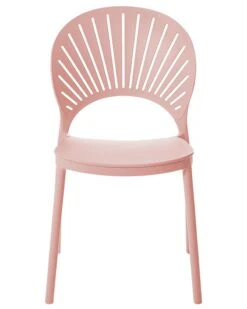 Set Of 4 Plastic Dining Chairs Pink OSTIA 15 Set Of 4 Plastic Dining Chairs Pink OSTIA -Cheap Furniture Store undef src sa picid 825365 type whitesh image