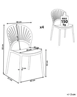Set Of 4 Plastic Dining Chairs Pink OSTIA 19 Set Of 4 Plastic Dining Chairs Pink OSTIA -Cheap Furniture Store undef src sa picid 825369 type whitesh image