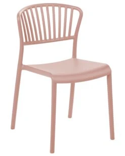 Set Of 4 Plastic Dining Chairs Pink GELA -Cheap Furniture Store undef src sa picid 825390 type whitesh image