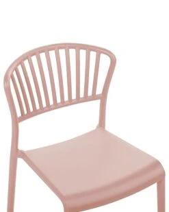 Set Of 4 Plastic Dining Chairs Pink GELA -Cheap Furniture Store undef src sa picid 825393 type whitesh image