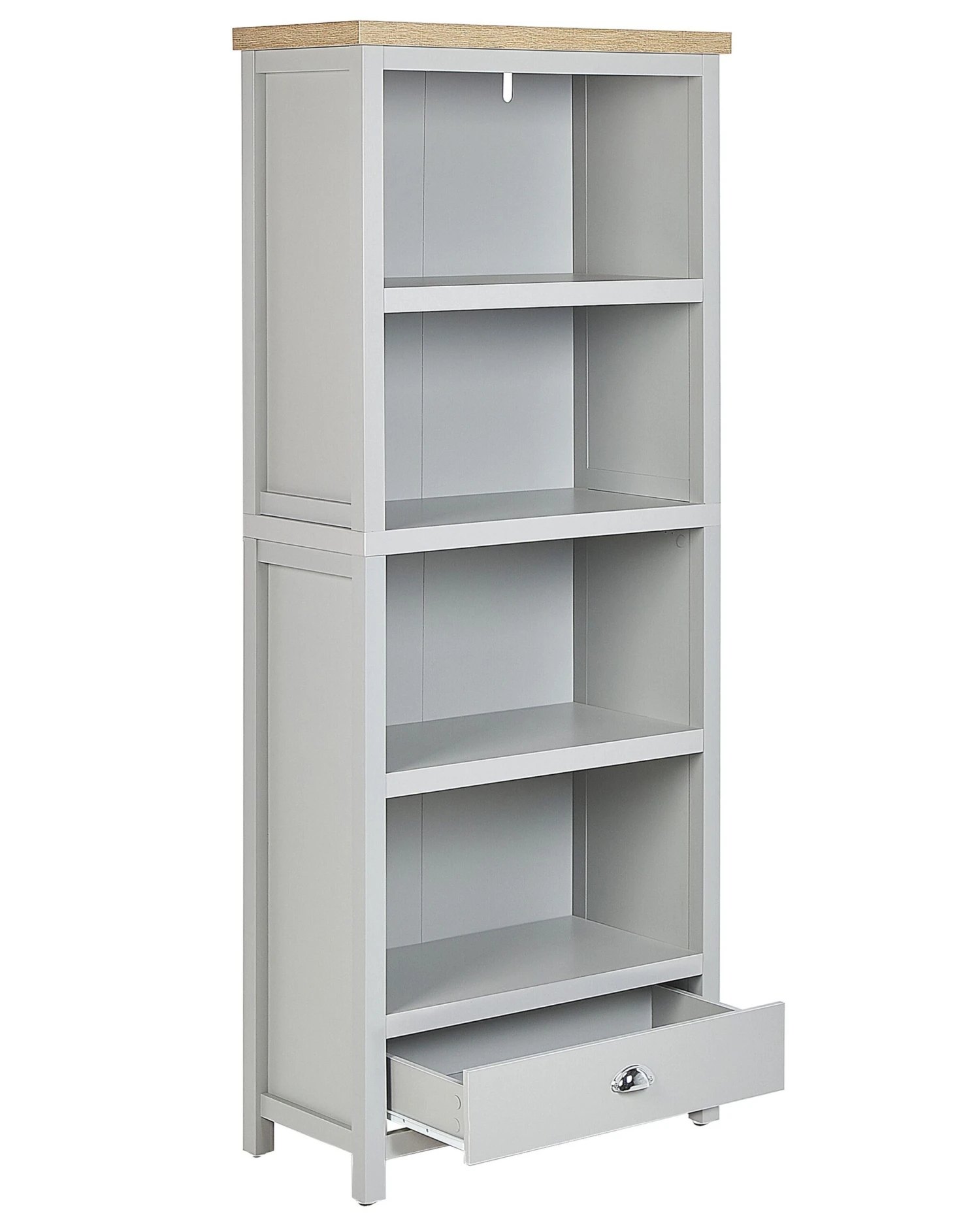 4 Tier Bookcase Grey CLIO - Image 3