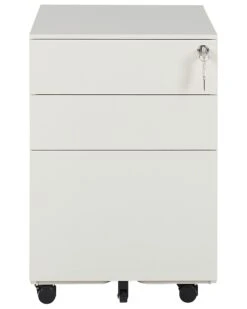 3 Drawer Metal Storage Cabinet Off-White CAMI -Cheap Furniture Store undef src sa picid 826226 type whitesh image