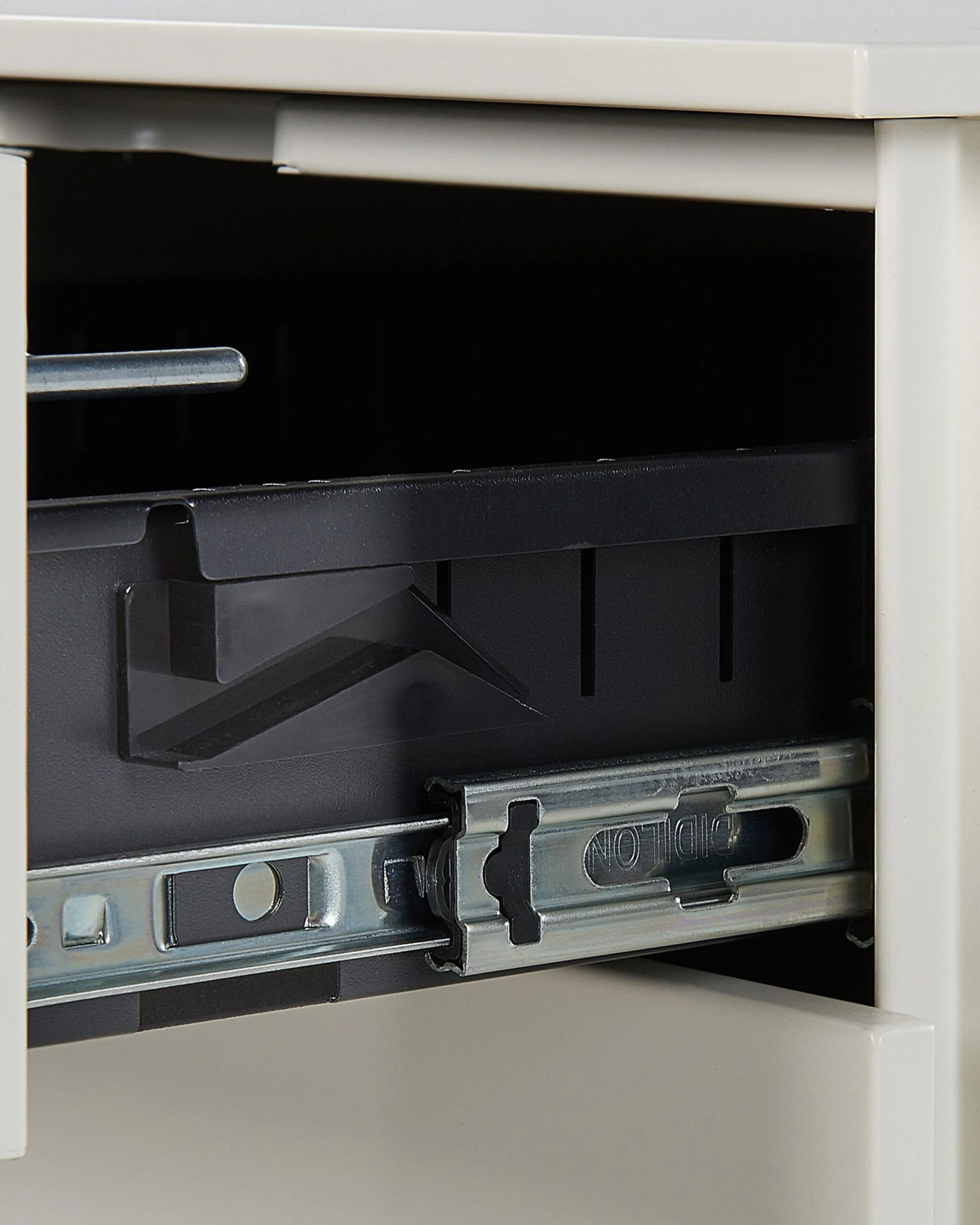 3 Drawer Metal Storage Cabinet Off-White CAMI - Image 6