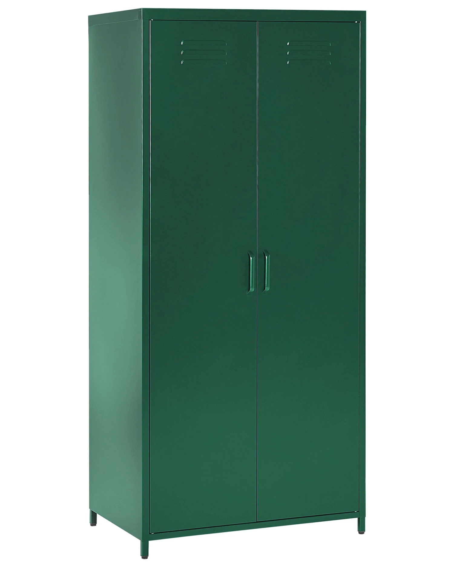 2 Door Metal Storage Cabinet Green VARNA