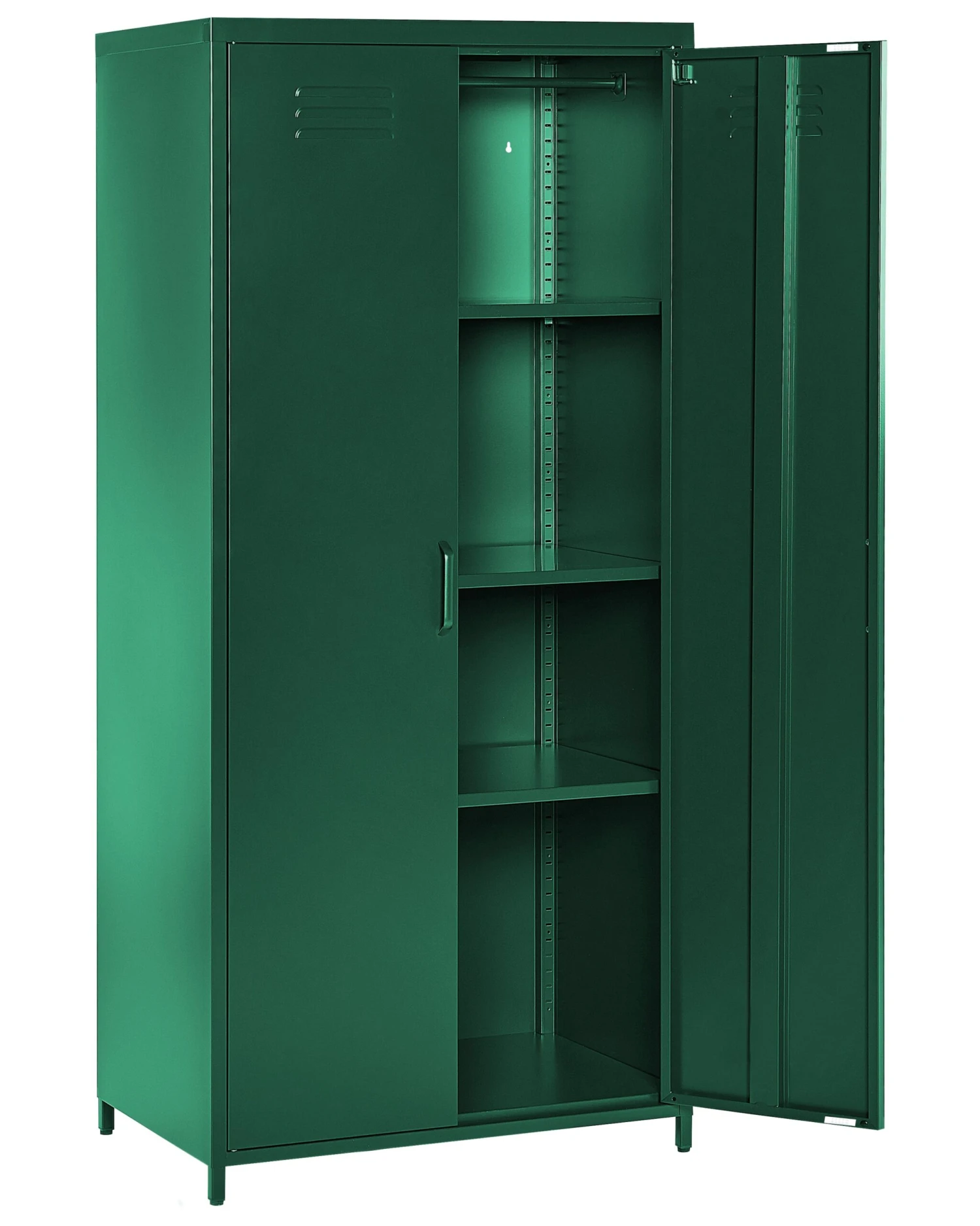 2 Door Metal Storage Cabinet Green VARNA - Image 5