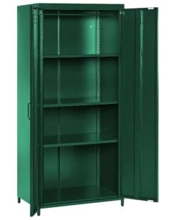 2 Door Metal Storage Cabinet Green VARNA -Cheap Furniture Store undef src sa picid 826273 type whitesh image