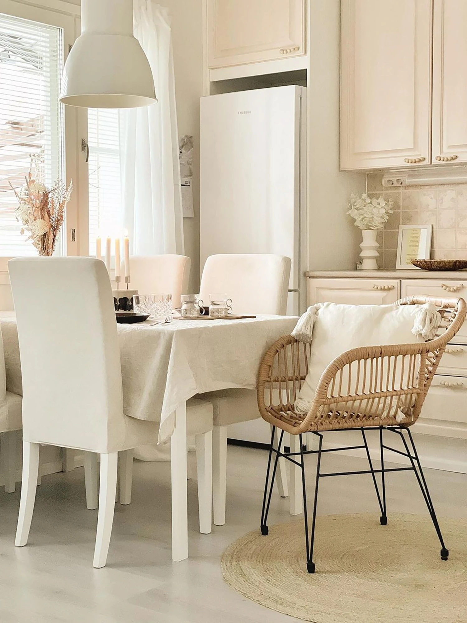 Rattan Accent Chair Natural CANORA - Image 7