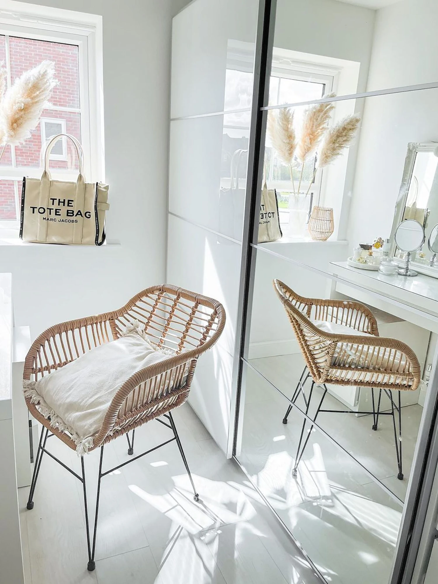 Rattan Accent Chair Natural CANORA - Image 9