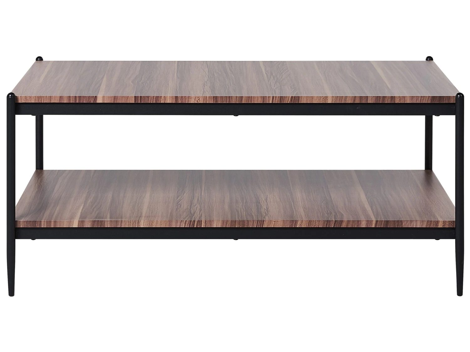 Coffee Table Dark Wood With Black AVOCA - Image 3