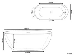 Freestanding Bath Red NEVIS Various Sizes -Cheap Furniture Store undef src sa picid 828289 type whitesh image