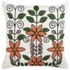 Embroidered Cotton Cushion Floral Pattern 50 X 50 Cm Multicolour VELLORE -Cheap Furniture Store undef src sa picid 829442 type whitesh image