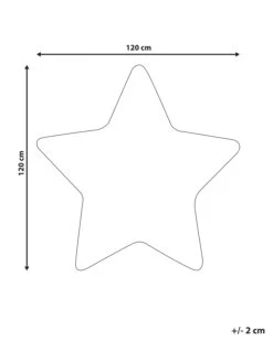 Kids Rug Star Print 120 X 120 Cm White SIRIUS -Cheap Furniture Store undef src sa picid 831561 type whitesh image