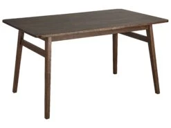 Dining Table 140 X 85 Cm Dark Wood VENTERA