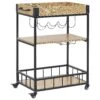 3 Tier Kitchen Trolley Light Wood With Black HULLET -Cheap Furniture Store undef src sa picid 832823 type whitesh image