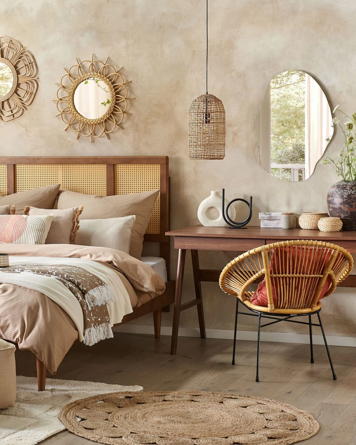 Rattan Accent Chair Natural SARITA - Image 4