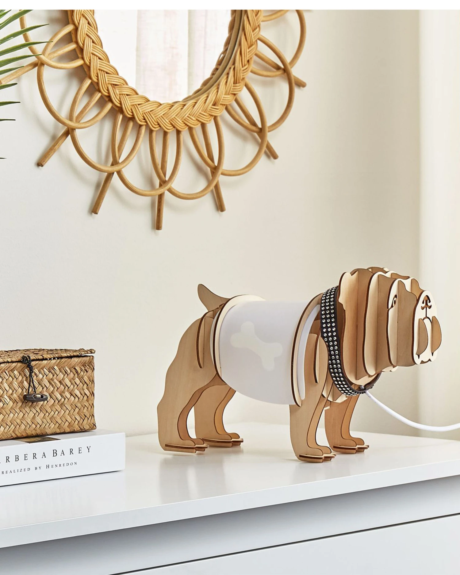 Table Lamp Dog Light Wood DOUCE - Image 3