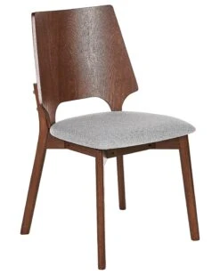 Set Of 2 Dining Chairs Dark Wood And Grey ABEE -Cheap Furniture Store undef src sa picid 837177 type whitesh image
