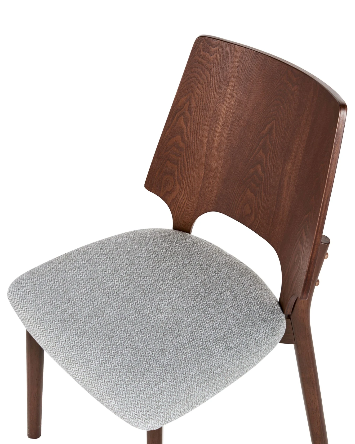 Set Of 2 Dining Chairs Dark Wood And Grey ABEE - Image 6